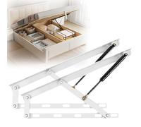 Gas Strut Lift MechanismPneumatic Support Hinges for Bed Boxes & Recliners SpaceSaving 2Pack Folding Bed Lifting System HeavyDuty Adjustable Gas Springs for Easy Operation