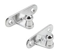 Gas Strut Mounting Bracket, 2pcs Gas Strut Mounting Bracket 10mm Ball Stud Metal Multi Fit for Engine Trunk Gas Strut Mounting Brackets Suspension Strut Bumper Bump Stop