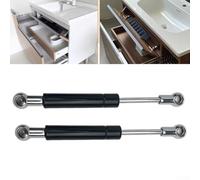 Gas Struts 6 Inch Lid Support 20N for Cabinets Toy Boxes with Long Lasting Steel Nylon Construction Designed for Safe and Controlled Lid Movement (Black)