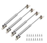 Gas Struts Springs ,4 Pcs Gas Lift Strut Kit,Cabinet Support,Cupboard Hydraulic Shock Absorber,Gas Shocks,Soft Close Hinges,Gas Struts Soft Open Lid Hinge for Cabinet Toy Box,Meter Box Etc(120N)