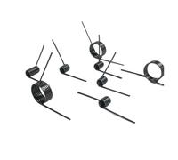 Gas support Wire Diameter 1.0mm 65Mn Steel V-Shaped Helical Torsion Spring Angle 60 90 120 180 Degrees 10 Pieces(6mm(6 laps),7mm(10pcs),1.0mm(90 degrees))