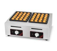 Gas Takoyaki Maker 56-Hole, Commercial Octopus Ball Machine with Non-Stick Grill Pan for Restaurants and Food Stalls, Great for Parties and Events