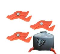 Gas Tank Bracket - ABS Strong Magnet Adsorption Canister Support | Lightweight Triangular Camping Brackket | Bottle Shelf Camping Caniister Stand Holder Tool for Hiking Cooking Outside