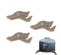 Gas Tank Bracket - ABS Strong Magnet Adsorption Canister Support | Lightweight Triangular Camping Brackket | Bottle Shelf Camping Caniister Stand Holder Tool for Hiking Cooking Outside