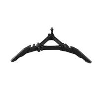 Gas Tank Bracket Portable Folding Lightweight Gas Tank Base Support for Outdoor BBQ Camping Black ABS 17.3 x 9.5cm