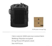 Gas Tank Protective Cover for Camping - 1000D Nylon Tear-Resistant, Anti-Collision Flat & Long Canister Cover, Black(Large size)