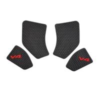 Gas Tank Sticker Motorcycle Fuel Tank Pad Decals Tank Protection Stickers Non-SLI Kit for Ducati Panigale V4S Streetfighter V4 2018-2021 Fuel Tank Pad Protector Stickers(Black)