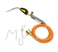 Gas Torch, MAPP Propane Torch with 1.5m Tube and Adjustable Flame Valve Automatic Trigger and Adjustable Flame Control CGA600 Interface