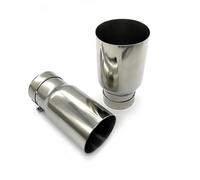 Gas Vent Hose 1piece For Mitsubishi Mazad Stainless Steel Universal Exhaust System End Pipe Car Exhaust Pipe Single Straight Muffler Tip(ID 67mm-OD 76mm)