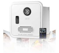 Gas Water Heater for Rv, 55,000 Btu Tankless Propane Water Heater, Continuous Hot Water with Remote Control, 12v Dc, W/16 X 16 Inches Door, for Travel Trailer, Campers(White,Without Shower)