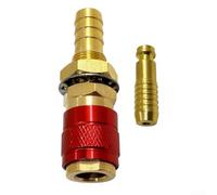 Gas & Water Quick Connect 10mm Inner Diameter Fittings for Efficient Operations in Metal Processing (Red)