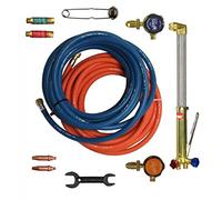 Gas Welding Cutting Kit and Gas Bottle Regulator Oxygen & Propane Portable Set