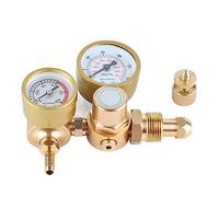 Gas Welding Regulator Argon CO2 Gauge TIG MIG Flowmeter 3500psi Cylinder Pressure Reducing Valve CGA580 Inlet Thread 1/4 Outlet 6.605GPM