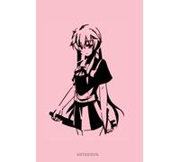 Gasai Yuno Mirai Nikki Notebook: Notepad College Ruled Lined Blank Notebook Journal