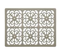 GASARÉ, Extra Large, Thick, Silicone Trivet for Hot Dishes, Pots, and Pans, Heat Resistant Mat for Countertop, Hot Pad for Kitchen, Easy to Clean, 16 x 12 x 3/8 Inches, Taupe