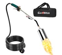 GasBRUH Propane Torch Burner Weed Torch High Output 360,000 BTU with 10FT Hose,Heavy Duty Blow Torch with Flame Control and Turbo Trigger Push Button Igniter,Torch Weed Burner for Wood Ice Snow Road