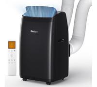 Gasbye Double Hose Portable Air Conditioner, [2025 Updated] Full DC Inverter Compressor, Energy Saving 13.6 CEER, Low Noise (45 dB), Cools Rooms Up to 46.5 m²