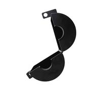 Gascem Door Knob Lockout Device (Matt Black, Padlock Not Included). Door Handle Lock - Prevents Doorknobs from Turning and Access to Keyhole. Childproof Door Knob Cover.