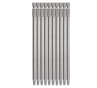 Gasea 10pcs 150mm 1/4" Hex Shank Long Magnetic Square Head Screwdriver Bits Square Drive Bit Set (SQ2)