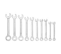Gasea 10Pcs SEA 5/32"-7/16" Mini Wrench Set, Fixed Head Open End and Box End Small Combination Spanner Wrench Repair Tool for Assembling Furniture Small Equipment