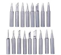 Gasea 17pcs 900M-T Soldering Iron Tips Kit, Lead-Free Replacement Solder Tips for Hakko, Radio Shack, TENMA, ATTEN, Quick, Aoyue, Yihua & Other Soldering Stations