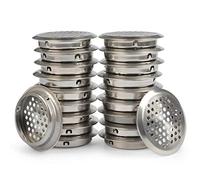 Gasea 18pcs Stainless Steel Air Vent Covers - 53mm (2 Inch) Round Mesh Hole Ventilation Louvers | Durable Cabinet & Kitchen Vent Grilles for Furniture, Office & Home Use