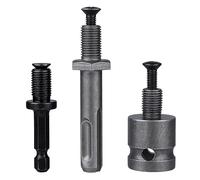 Gasea 3Pcs Drill Chuck Adapter Set, Extension Connecting Rod to 3/8-24UNF Thread with Reverse Screw for Impact Wrench, Hammer Drill, Driver Tools