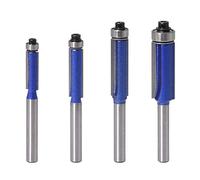 Gasea 4pcs 1/4" Shank Flush Trim Router Bits Set Top Bearing Router Bits