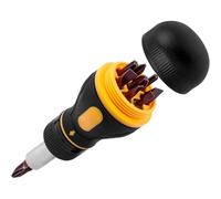 Gasea 9 in 1 Magnetic Ratchet Screwdriver Set, Small Stubby Multi-Bit Ratcheting Screwdriver Tool with Phillips, Slotted & Torx Security Bits, Compact Repair Tool for Home, DIY & Professional Use