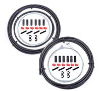 Gasea Universal Bike Brake Cable and Shifter Cable Set, Upgraded Bicycle Control Line Kit with Housing, Replacement for Mountain Road BMX Folding Bikes Cycling Repair