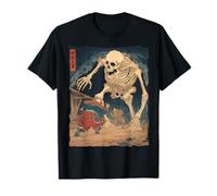 Gashadokuro Giant Skeleton Yokai Japanese Horror Art Vintage T-Shirt