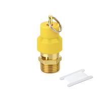 GASHER 1PCS 3/8 BSP Brass Spring Safety Relief Valve, Yellow Cap Pressure Release Valve for Air Compressor, Boiler, Steam, Water, Gas System
