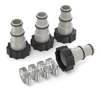 GASHER 4Pcs Pool Hose Adapter A with Collar, 1.5" to 1.25" Hose Adapter w/Collar, Hose Connector for Intex Above Ground Swimming Pool