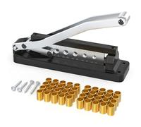 GASHER Heavy Duty Hose Ferrule Crimping Tool, 1/4", 5/16", 3/8" Air Hose Crimping Tool for 1/4", 5/16", 3/8" Hoses with 100pcs Brass Ferrules