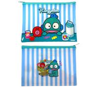 GASHINA STORY Clear Zipper Pouch x 2pcs - Mesh Zipper Pouch Bags for Travel Toiletries, Stationery, Makeup - Transparent Design - Zip Bags for Small Essentials - Fans Organizer Accessory - 200x140mm
