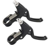 Gashwer Universal 2.2cm Bike Brake Levers Aluminum Alloy V-Brake Handlebar Bicycle Brake Handle for Most Bicycle, Mountain Bike, Road Bike 1 Pair (Black)