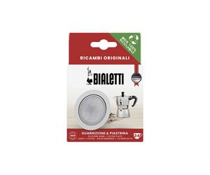 Gasket and filter plate for Bialetti Induction 3-cup moka pots
