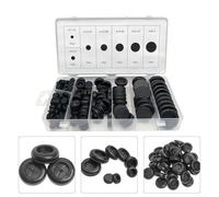 Gasket and Rubber Grommet Coil Retaining Ring Set for Car Wire Protection and Firewall Hole Sealing, Suitable for Automotive and DIY Handicraft Use (125pcs)