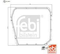 FEBI BILSTEIN 176789 Seal, automatic transmission oil pan