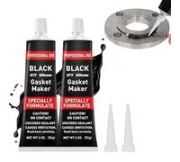 Gasket Sealant,2pcs Black Silicone Sealant,High Temperature Silicone Sealants,RTV Engine Sealants,Silicones Gasket Maker,RTV Gaskets Sealantss,Silicones Gaskets Sealantss,for Auto Motorbike Machine