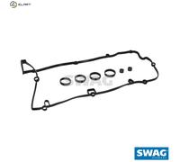 Cylinder head cover gasket set NBR (nitrile butadiene rubber) 33 10 1423 SWAG