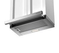 GASLAND BR60SP 60 cm Recirculating Range Hood, Built-in Telescopic Design, 335 m³/h Airflow with CF132 Carbon Filter, Integrated Slim Stainless Steel Extractor Hood