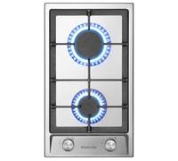 GASLAND GH30SF 30cm Built-in Hob with 2 Burners, 4200W, Stainless Steel, Compatible with LPG & Natural Gas, Butane Gas Cooktop