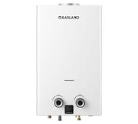 GASLAND Propane Instant Gas Water Heater BG264, 10L/Min LPG Hot Tankless Boiler with LED Display for Home Use, White,30/37mbar
