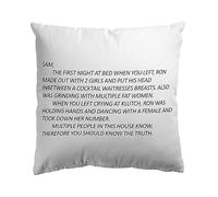 Gaslight Gatekeep Girlboss Sam's Note Jersey Shore, Anonymous Letter to Sammi Throw Pillow Covers, Cushion Covers, Pillow Cases, Pillowcases 18'' x 18'' (45cm x 45cm)