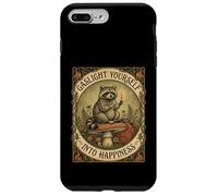 Gaslight Yourself Into Happiness Funny Raccoon Vintage Meme Case for iPhone 7 Plus/8 Plus