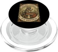 Gaslight Yourself Into Happiness Funny Raccoon Vintage Meme PopSockets PopGrip for MagSafe
