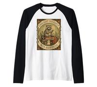 Gaslight Yourself Into Happiness Funny Raccoon Vintage Meme Raglan Baseball Tee