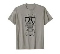 Gasmask Military Soldier Outfit Germany Gas Attack Design T-Shirt
