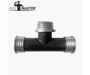 GASMASTER T-Splitter Hose Adaptor for Breath Control Play Black